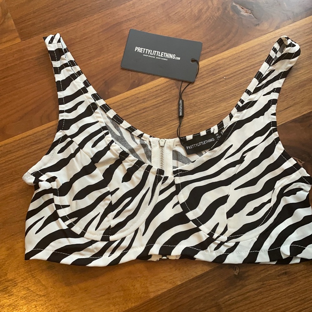 Zebra crop top